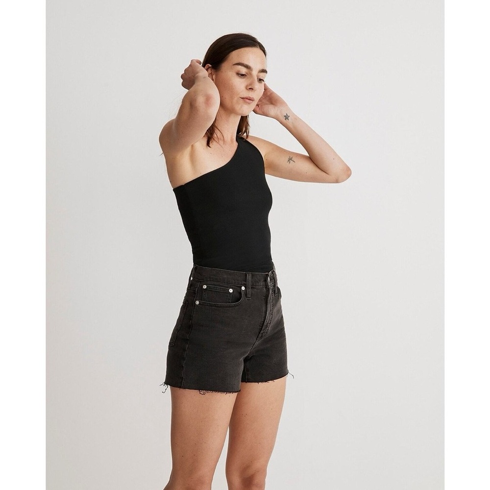 Madewell Black High-Rise Shorts